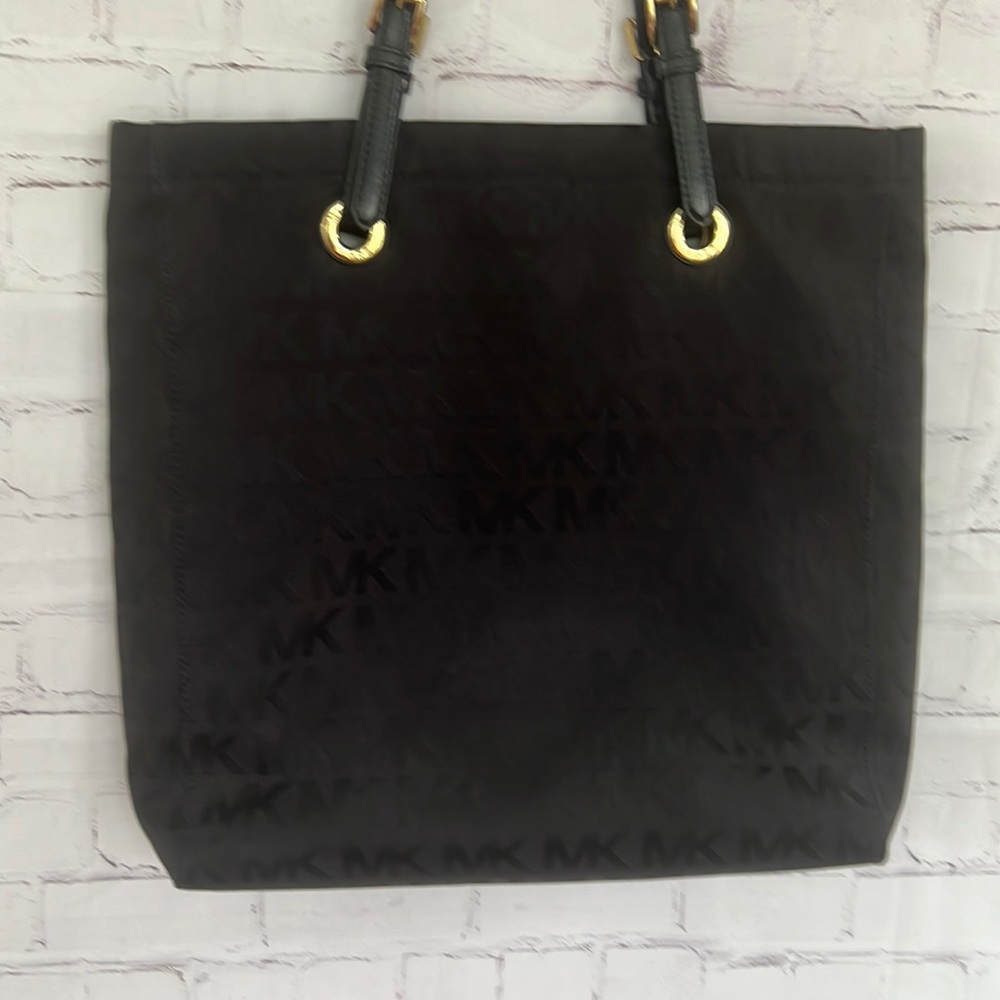 Y2K Michael Michael Kors signature monogram black tote bag